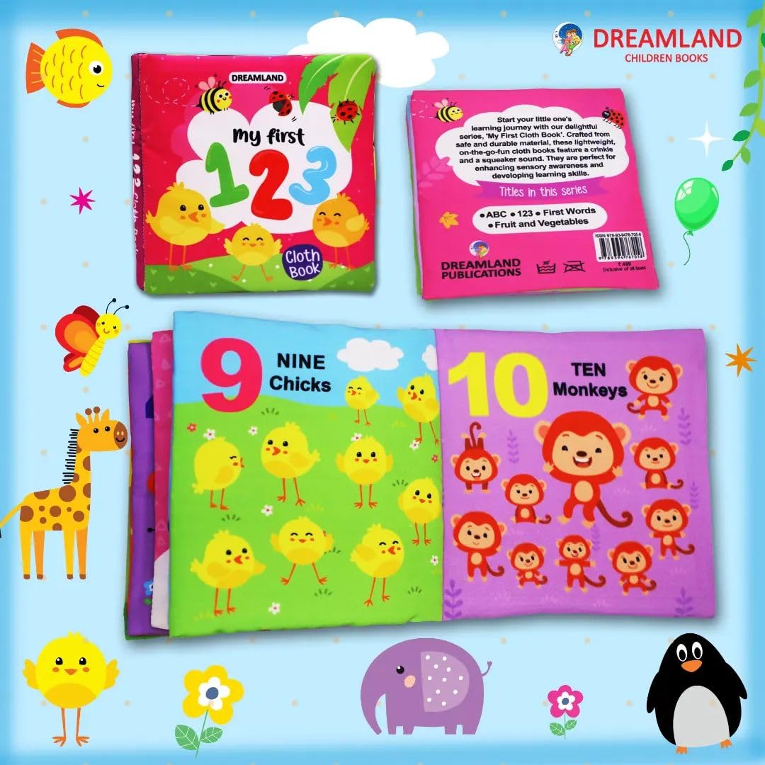 Dreamland Publications - Cloth Book My First 123