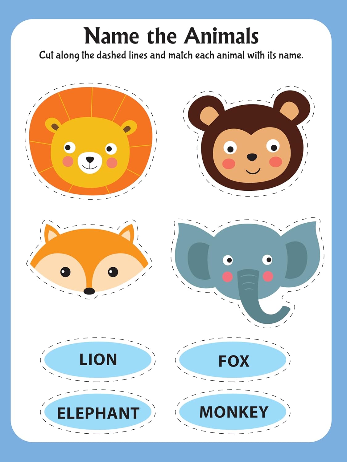 Dreamland Publications - Animal Friends Scissors Skills Activity Book