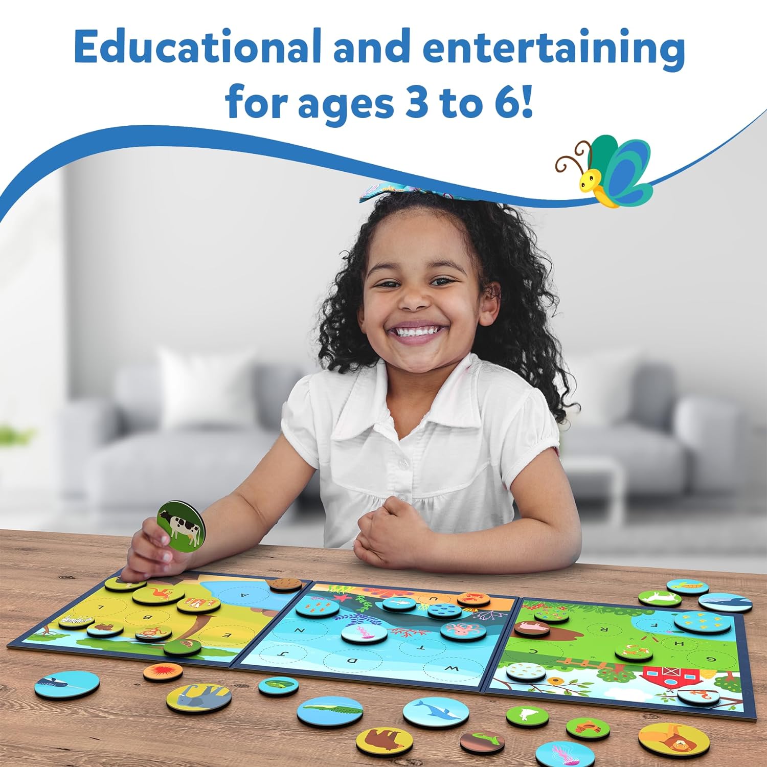 Skillmatics Letters, Numbers & Animals Magnetic Matching Activity