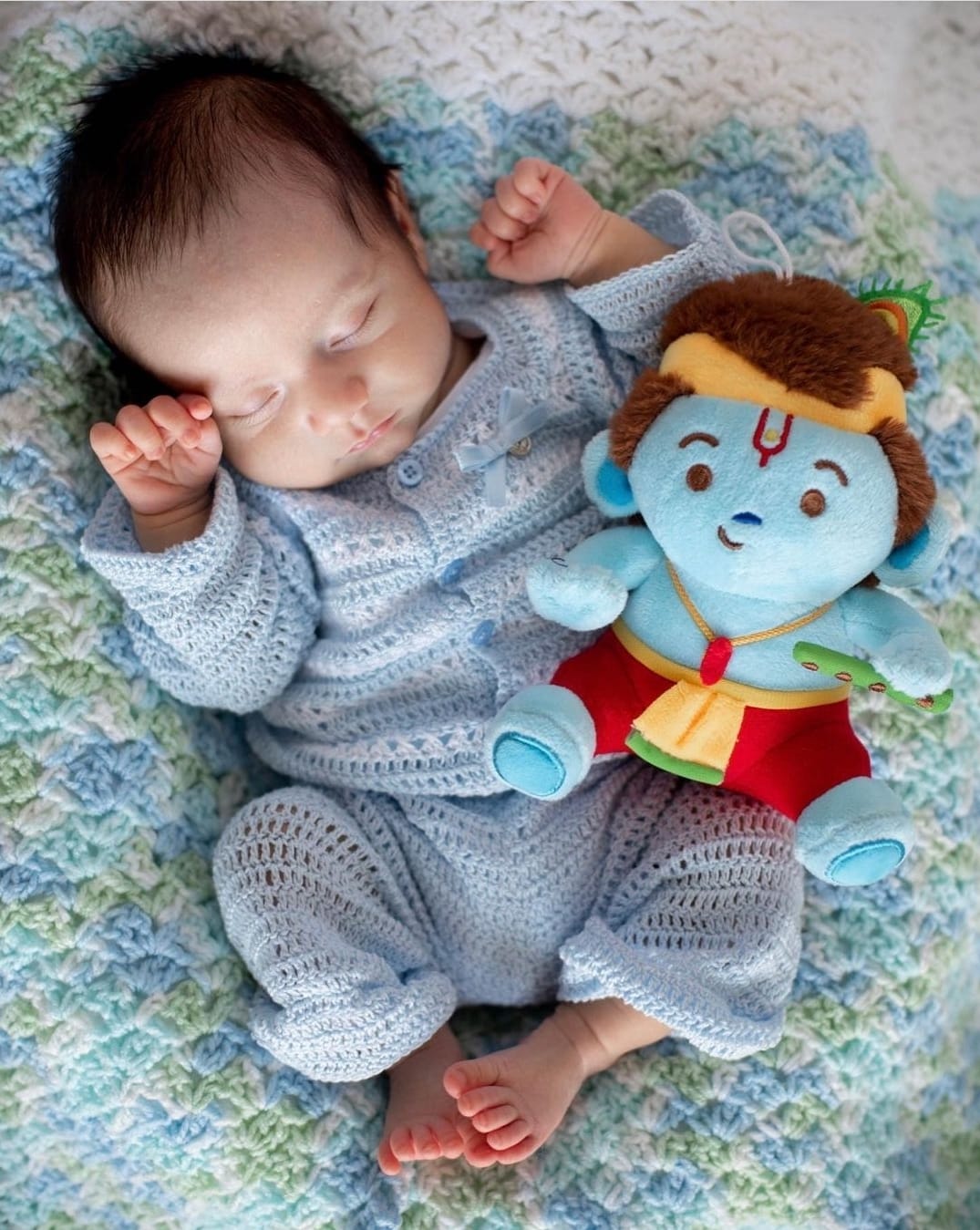 Modi Toys Baby Krishna Small Mantra Singing Plush