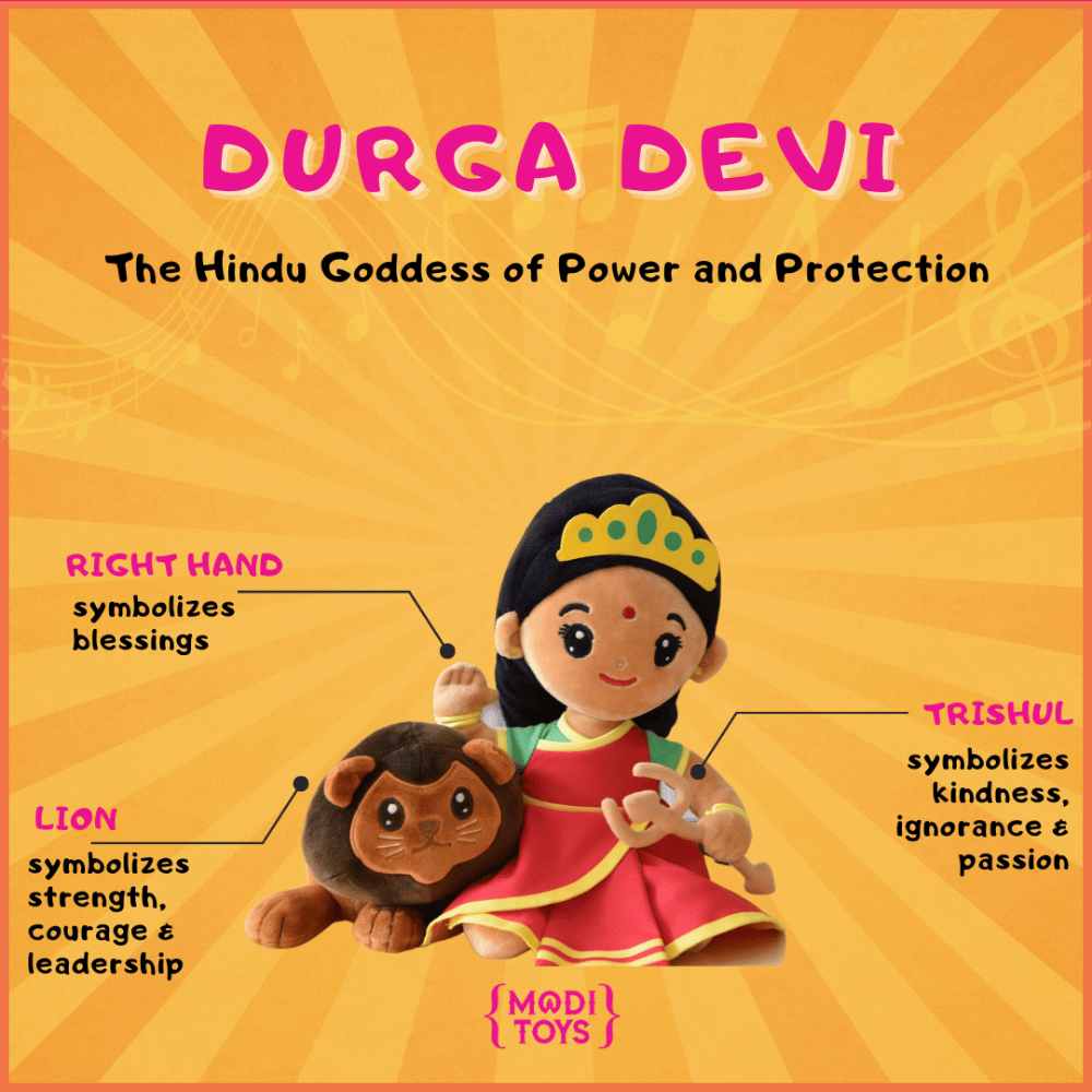 Modi Toys Durga Devi Large Plush (non singing)