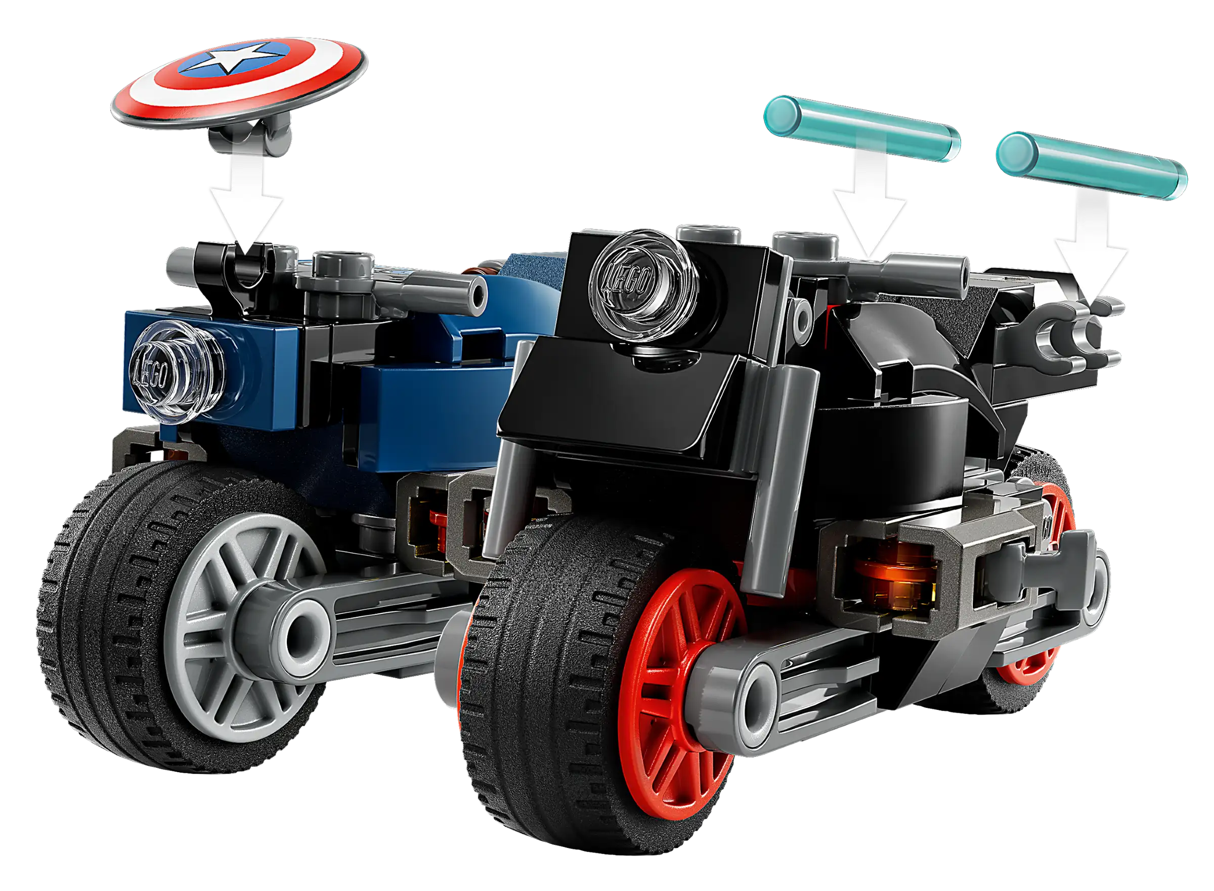 Lego Marvel Black Widow & Captain America Motorcycles