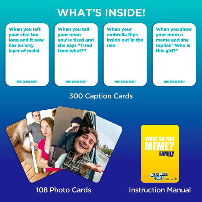 What Do You Meme? Desi Feels - Hilarious Family Party Game