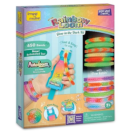 Imagimake Rainbow Loom Glow in the Dark Kit