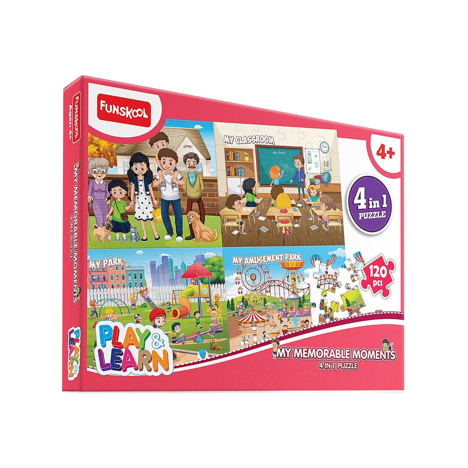 Funskool Play & Learn - My Memorable Moments 4 in 1