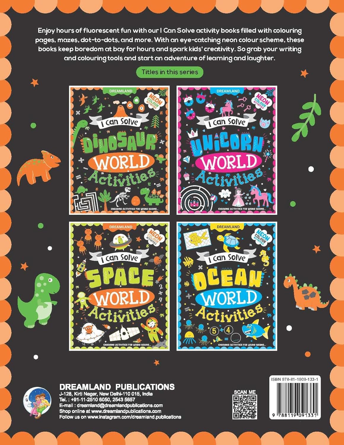 Dreamland Publications - I can Solve Dinosaur World Activities