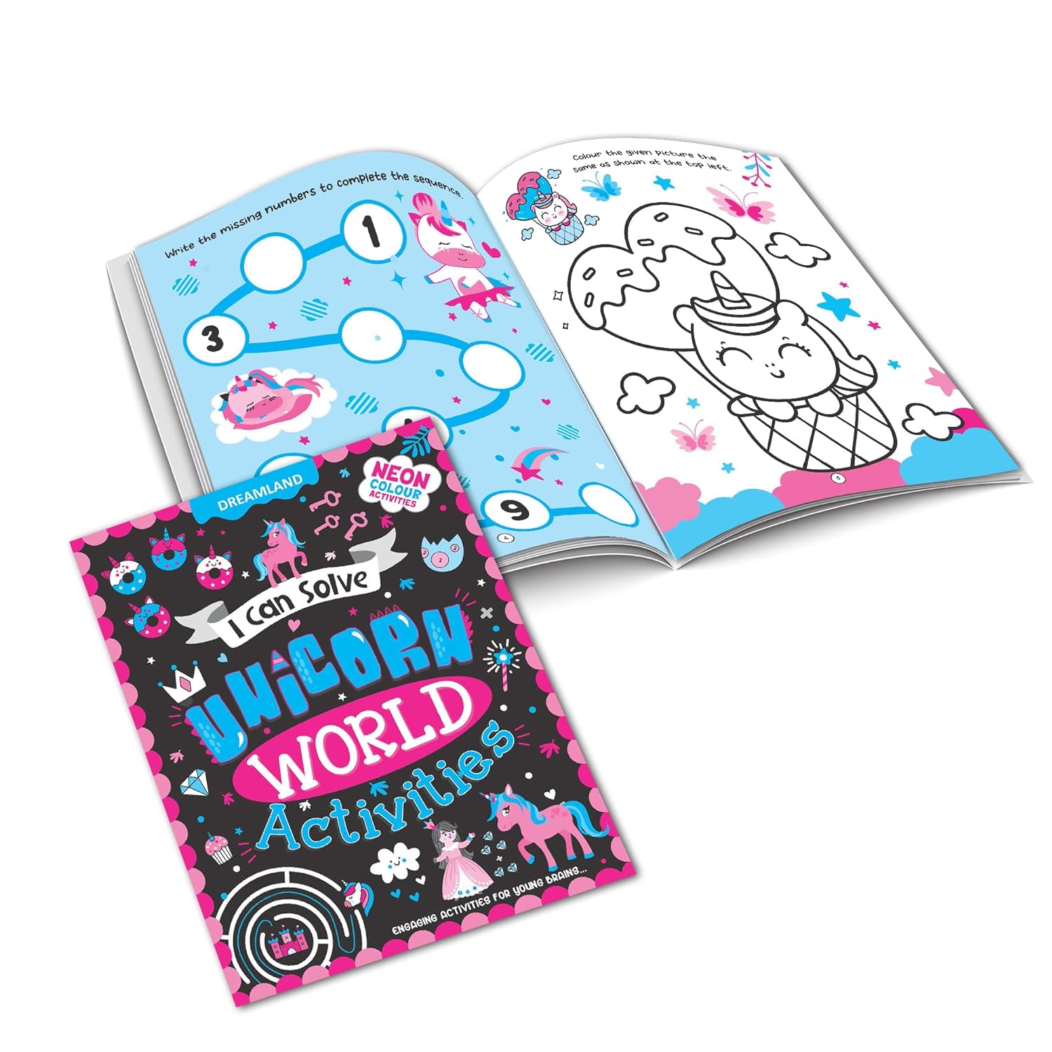 Dreamland Publications - I Can Solve Unicorn World Activities