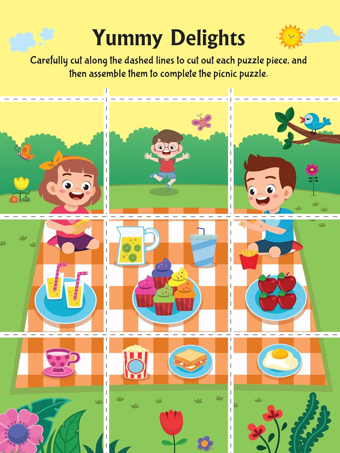 Dreamland Publications - Tasty Foods Scissors Skills Activity Book
