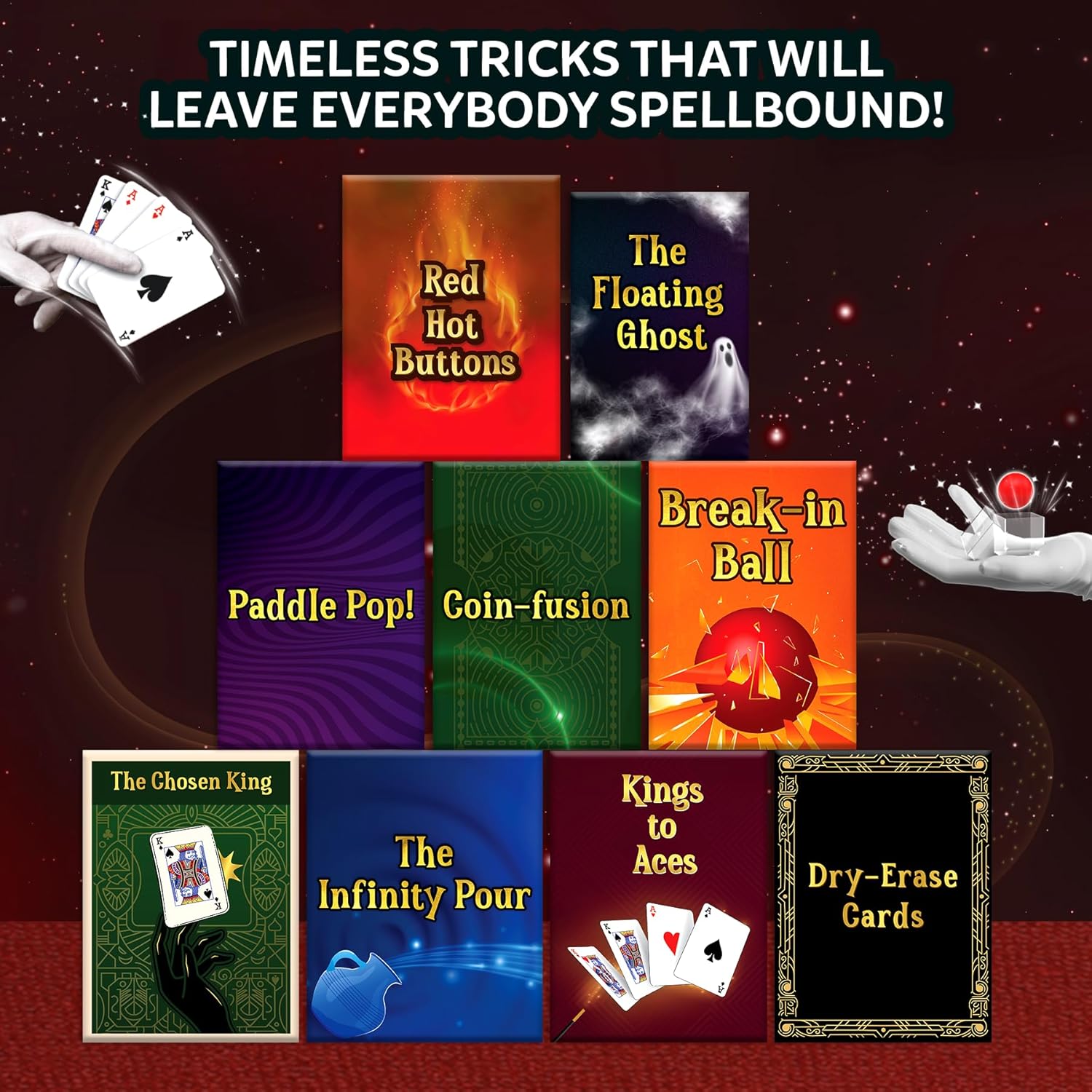 Skillmatics The Classic Magic Kit: Perform 50 Classic Magic Tricks & Illusions