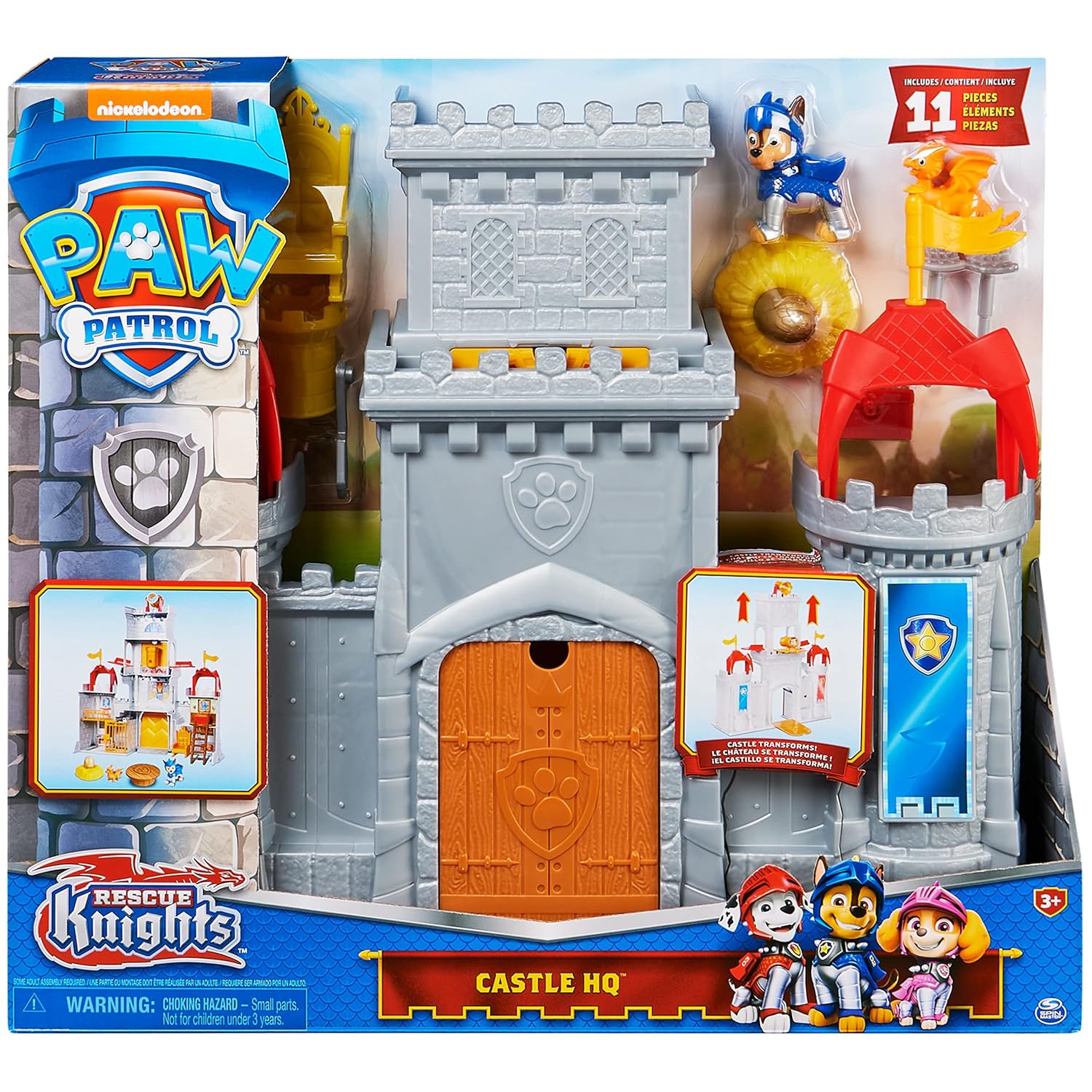 Paw Patrol Chase Rescue Knights Castle HQ