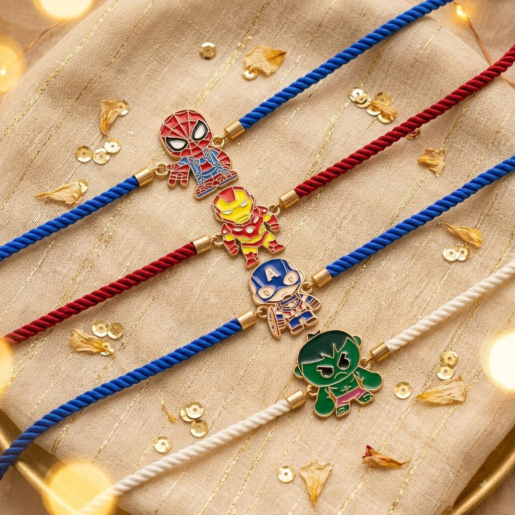 Assorted Superhero Rakhi Hamper