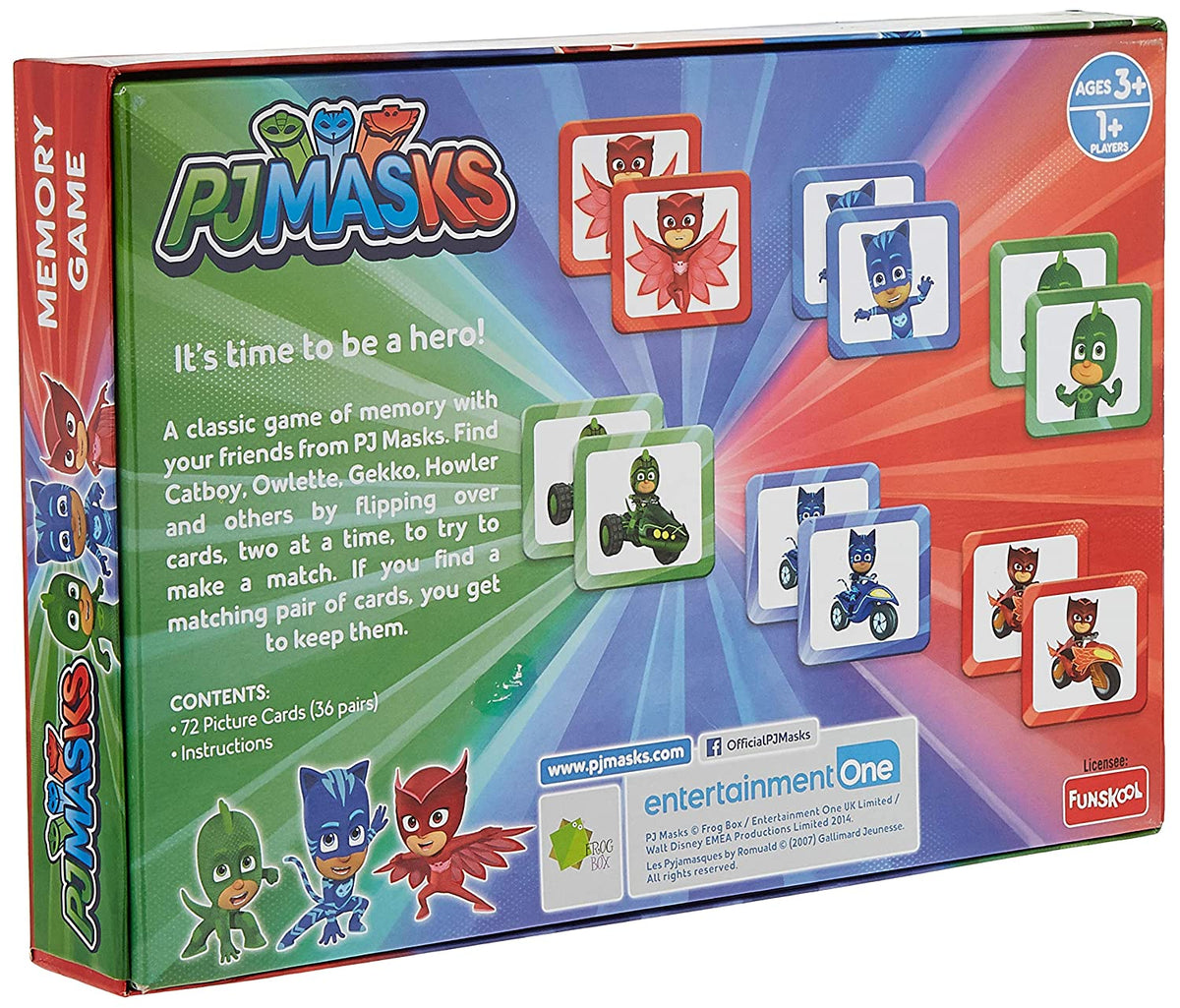 PJ MASKS MEMORY GAME