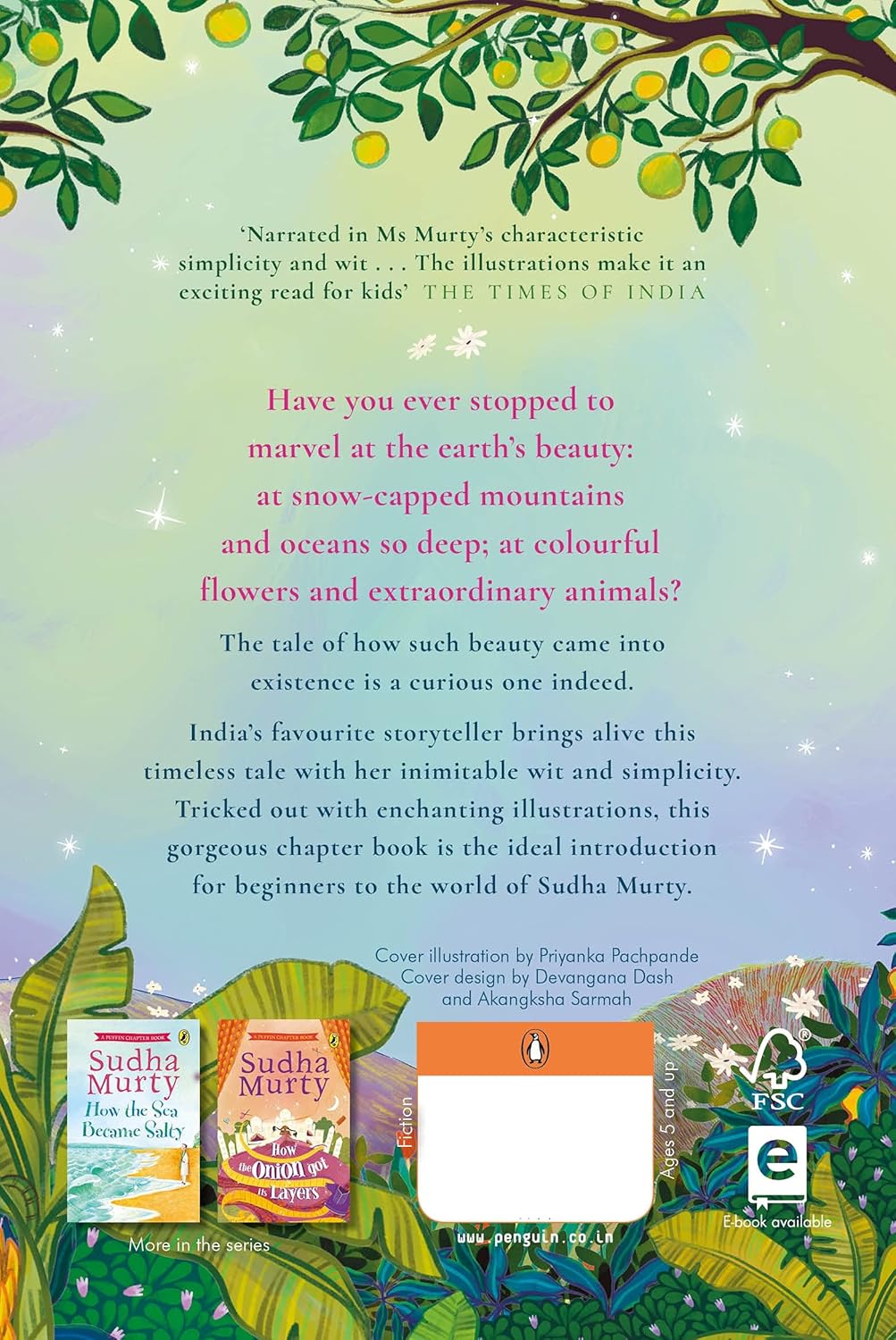 Puffin Chapter Book How the Earth Got Its Beauty By Sudha Murty