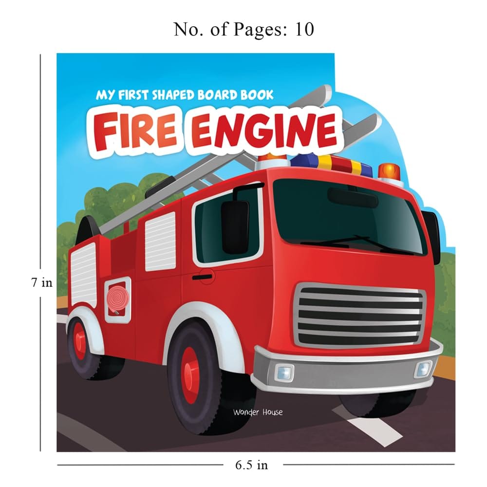 Dickie Toys Fire Truck And My First Shaped Board Book - Fire Engine