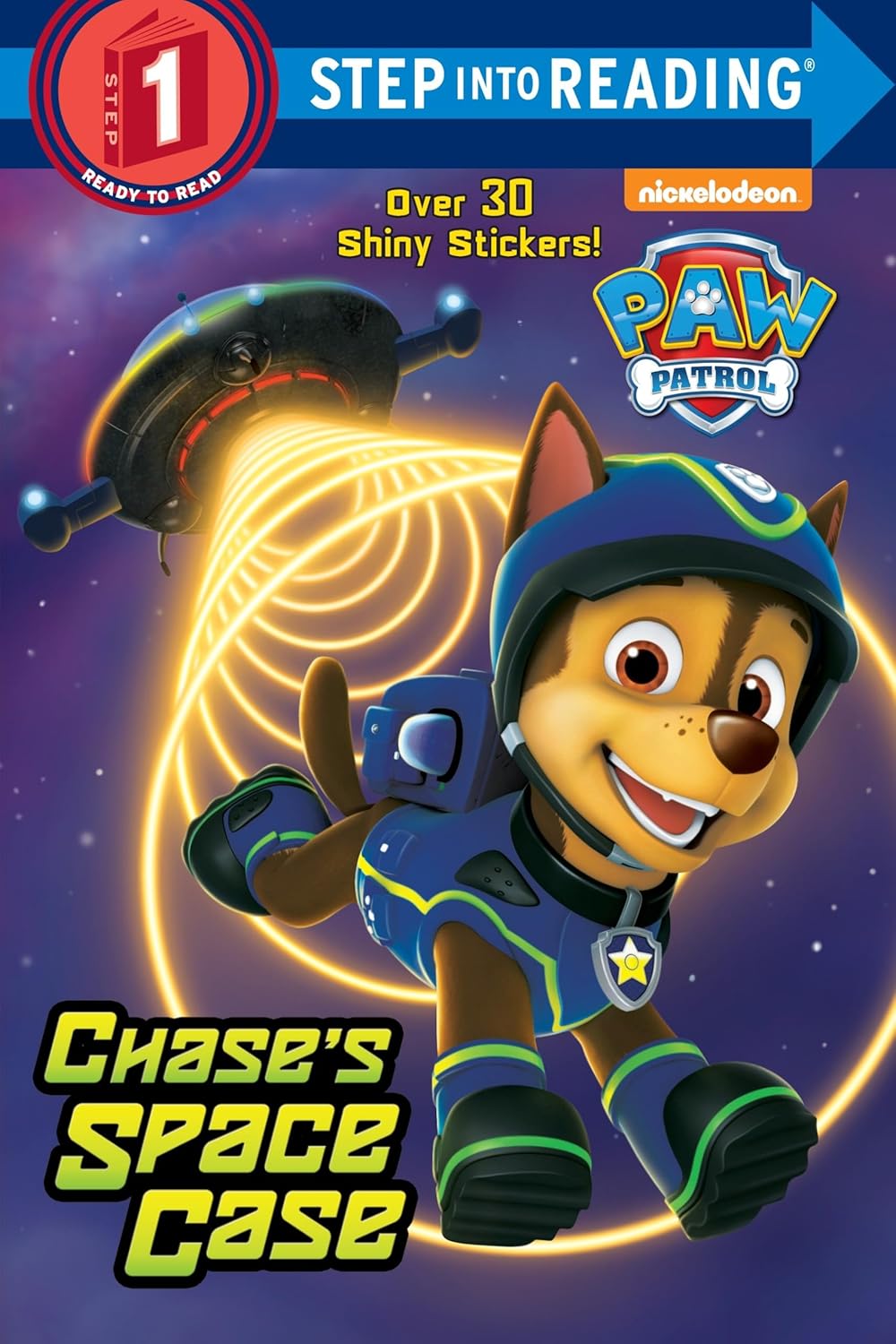 Paw Patrol Chase Patrol Cruiser with Chase Figure And Chase's Space Case (Step Into Reading Level 1)