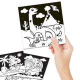 Dreamland Publications - Dinosaurs Velvet Art Set With 10 Free Sketch Pens