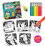 Dreamland Publications - Jungle Velvet Art Set With 10 Free Sketch Pens