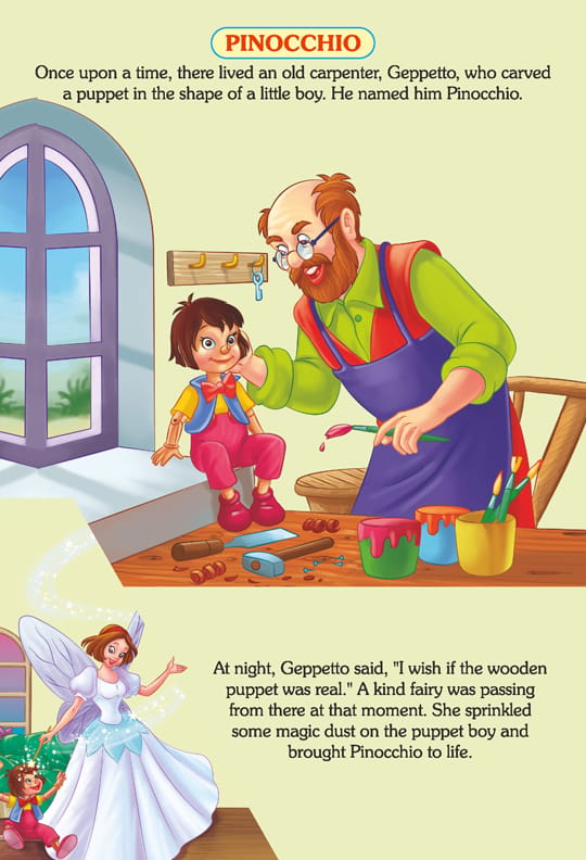 Dreamland Publications - Pop-Up Fairy Tales - Pinocchion