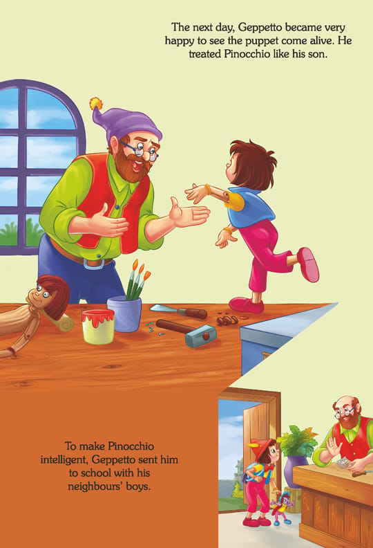 Dreamland Publications - Pop-Up Fairy Tales - Pinocchion