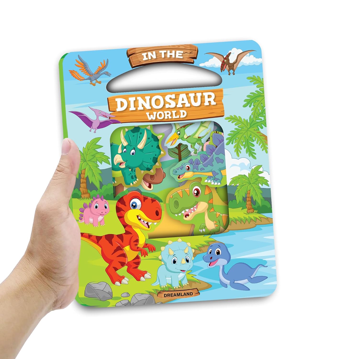 Window Cut Board Book - In the Dinosaurs World