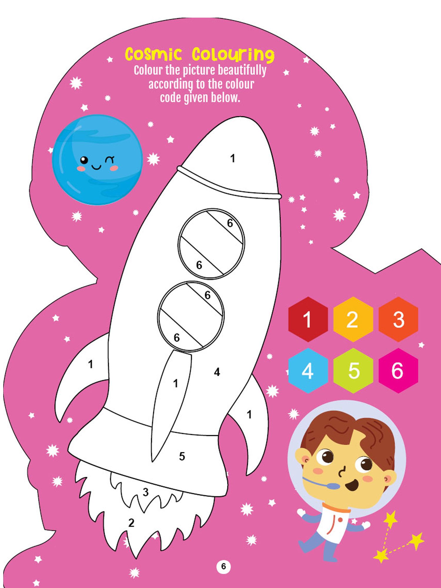 Dreamland Publications - Step into the Space World - Activity and Colouring Fun Book for Age 4+