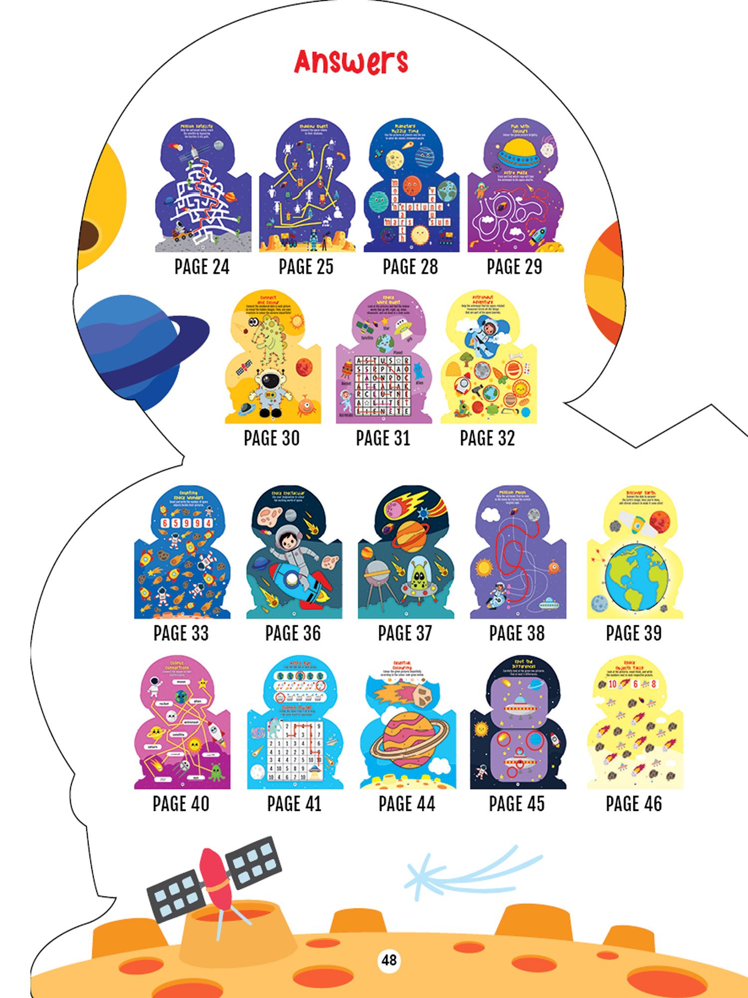 Dreamland Publications - Step into the Space World - Activity and Colouring Fun Book for Age 4+