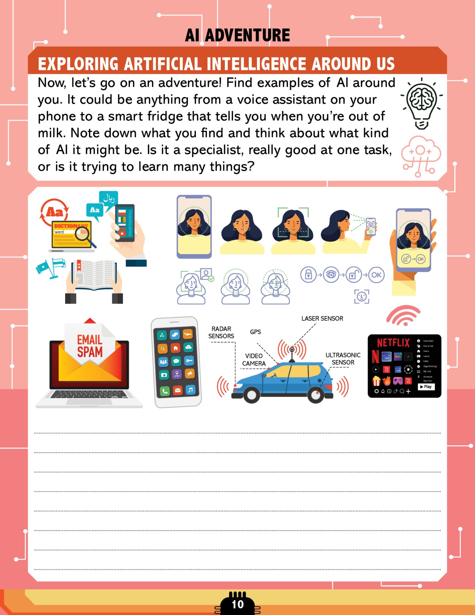 Dreamland  Artificial Intelligence Activity Book for Kids Age 7+