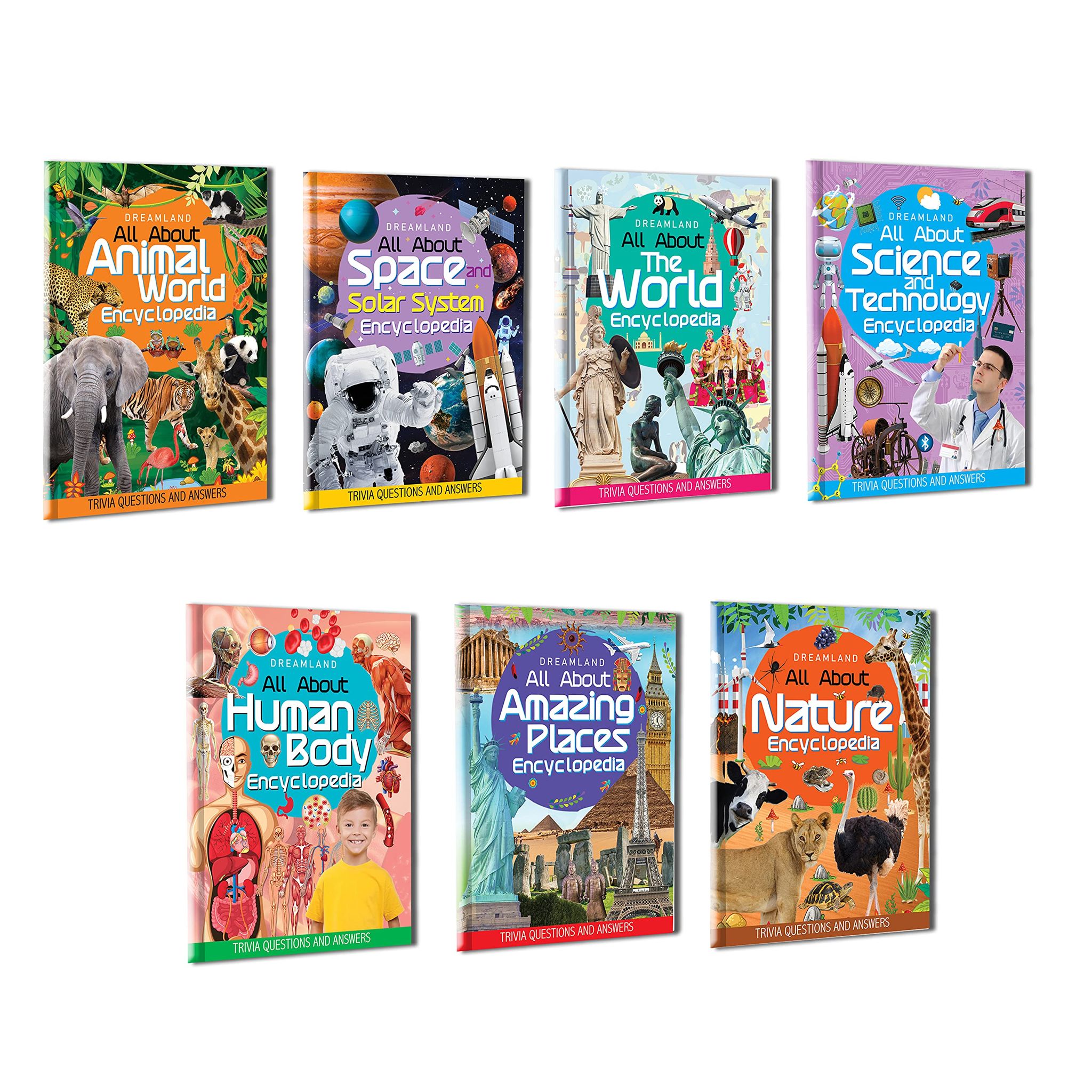 Dreamland Children Encyclopedia Books Pack for Age 5 - 15 Years