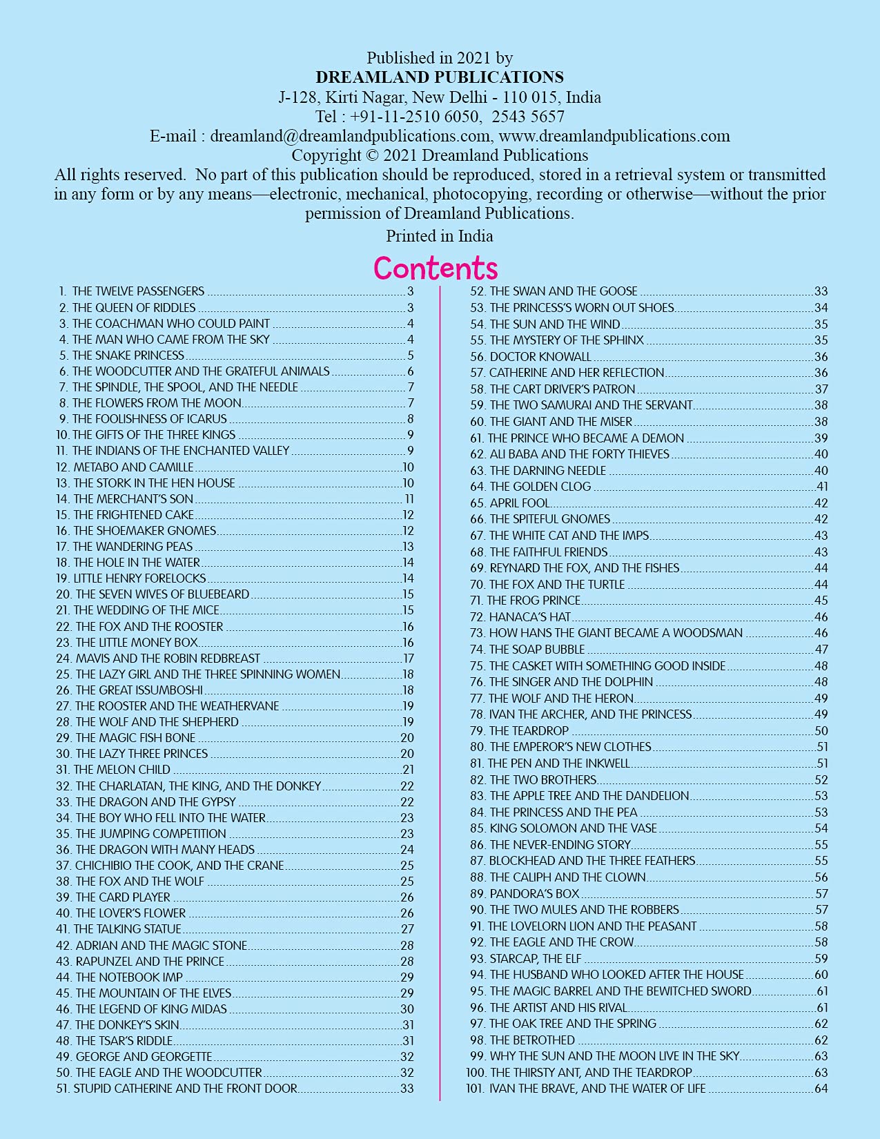 Dreamland Publications - 101 Bedtime Stories