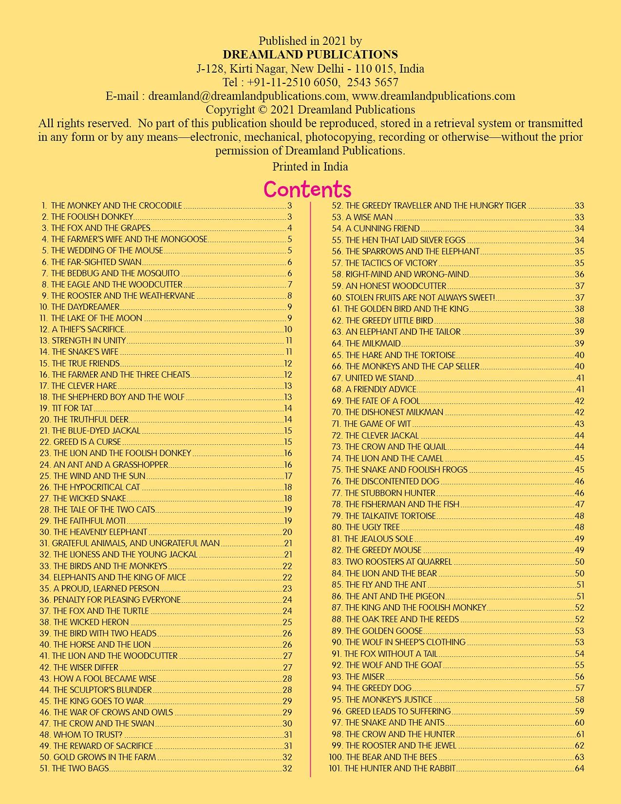 Dreamland Publications - 101 Panchtantra Stories