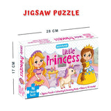Dreamland Publications - Little Princess Jigsaw Puzzle for Kids 96 Pcs With Colouring & Activity Book and 3D Model