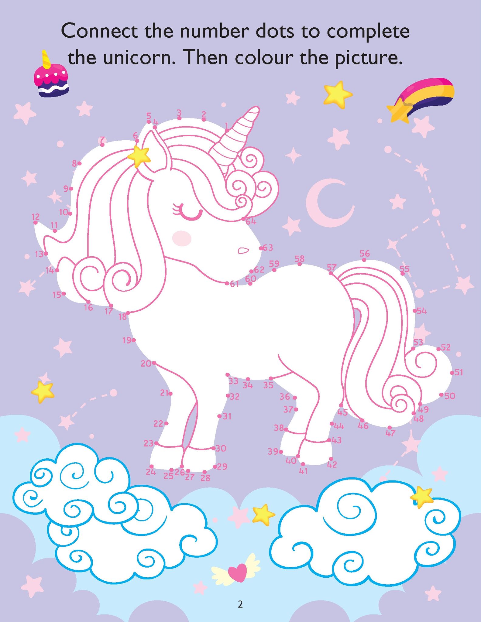 Dreamland My Unicorn Books Pack Unicorn Sticker and Activity Book, Copy Colour and Colouring Books