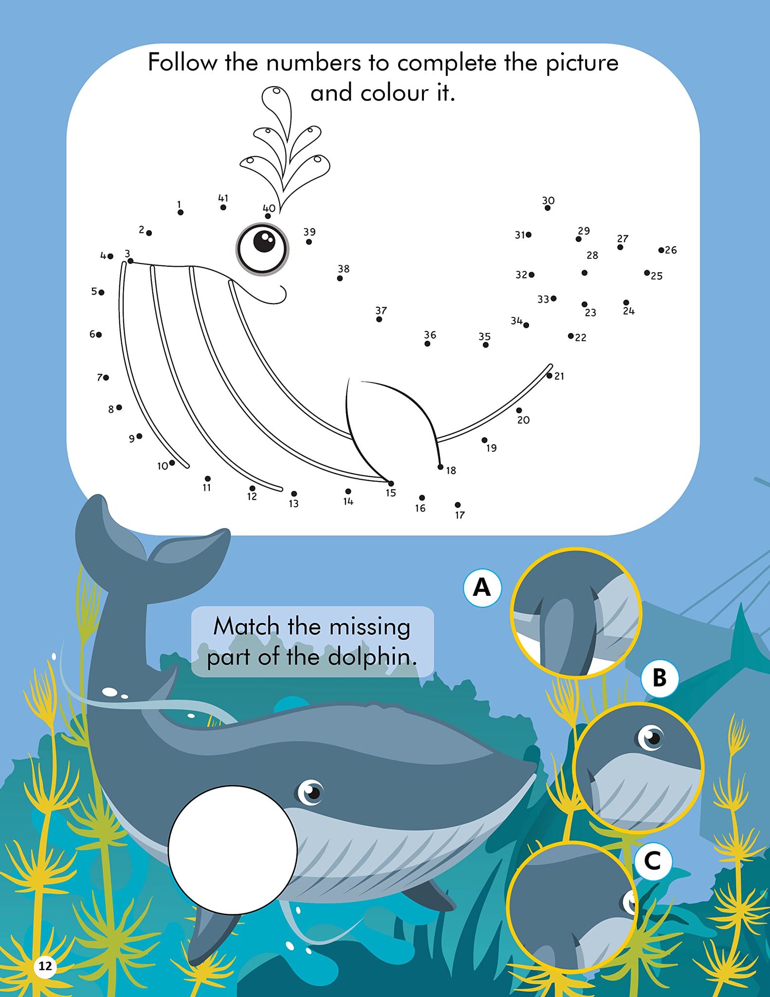 Dreamland Explore the Sea Activity Book with Stickers and 3D Models