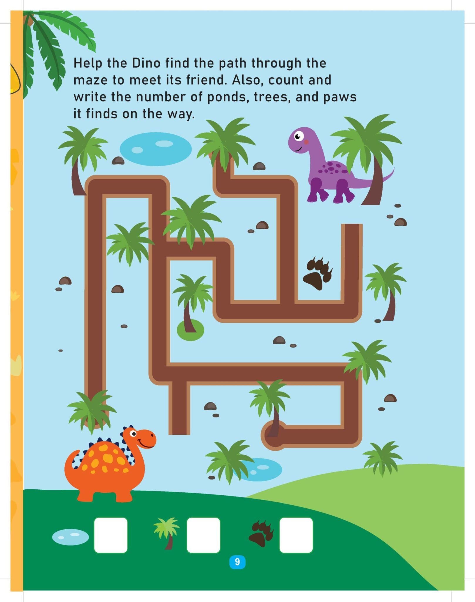 Dreamland Dinosaur Activity and Colouring Book
