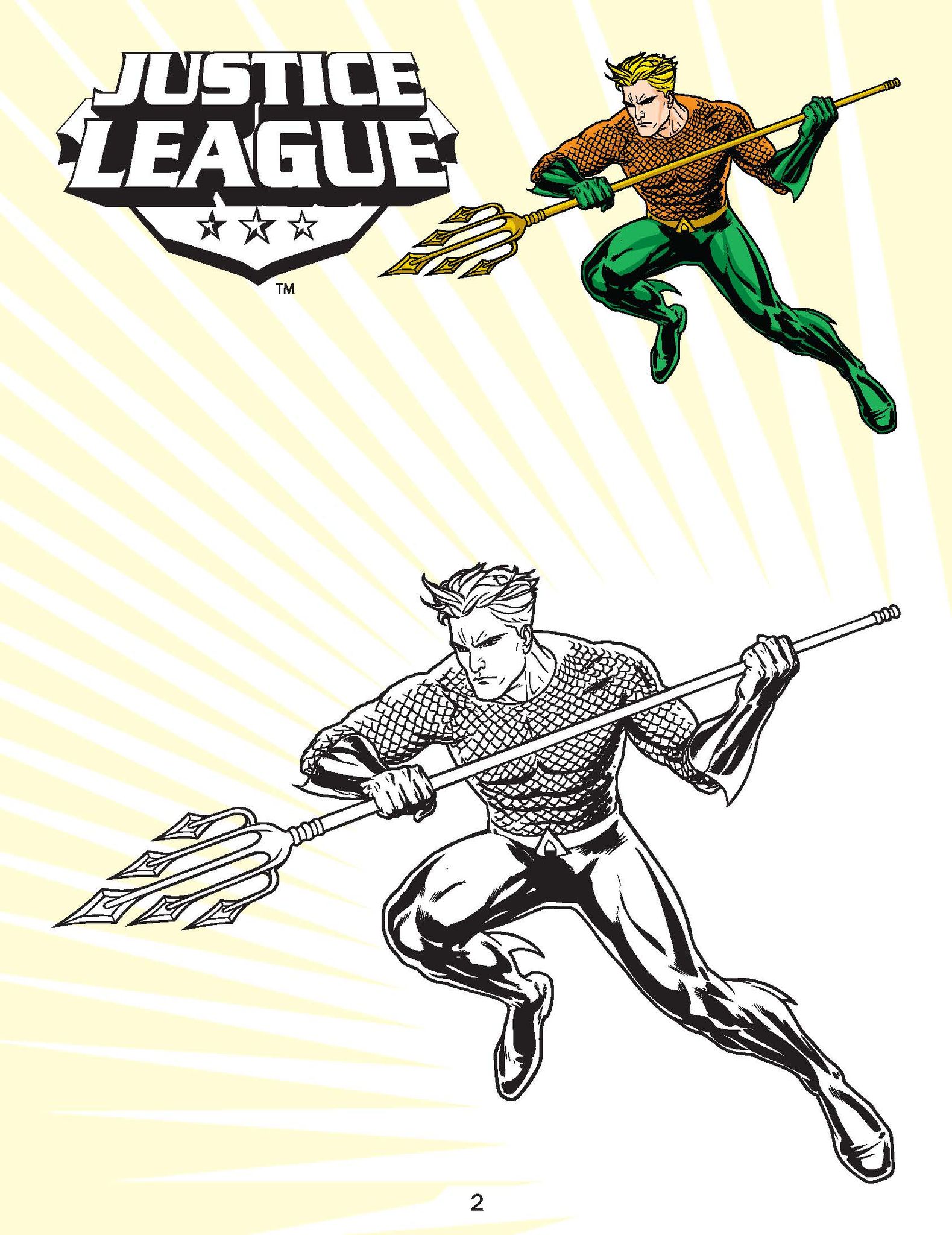 Justice League Copy Colouring Book