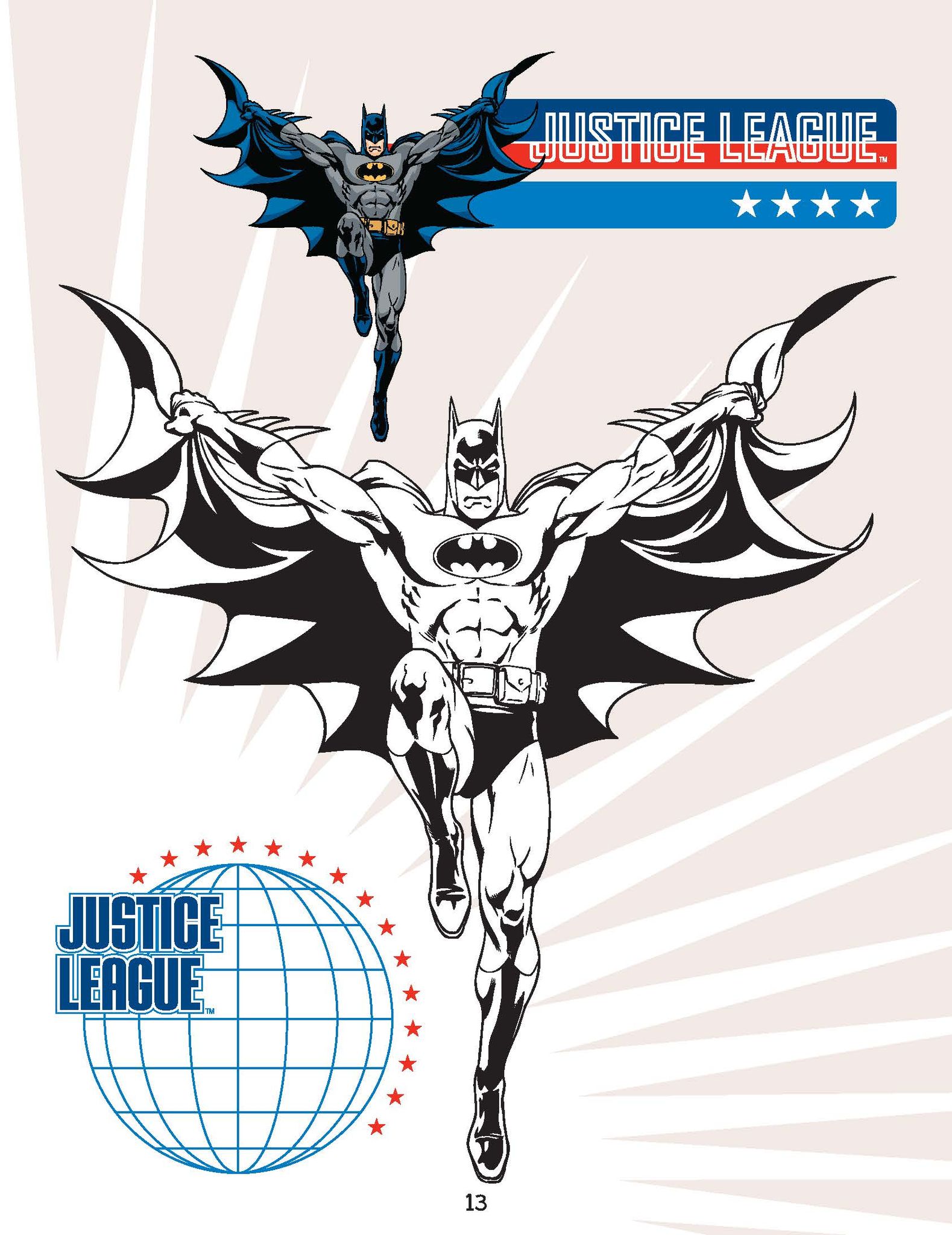 Justice League Copy Colouring Book