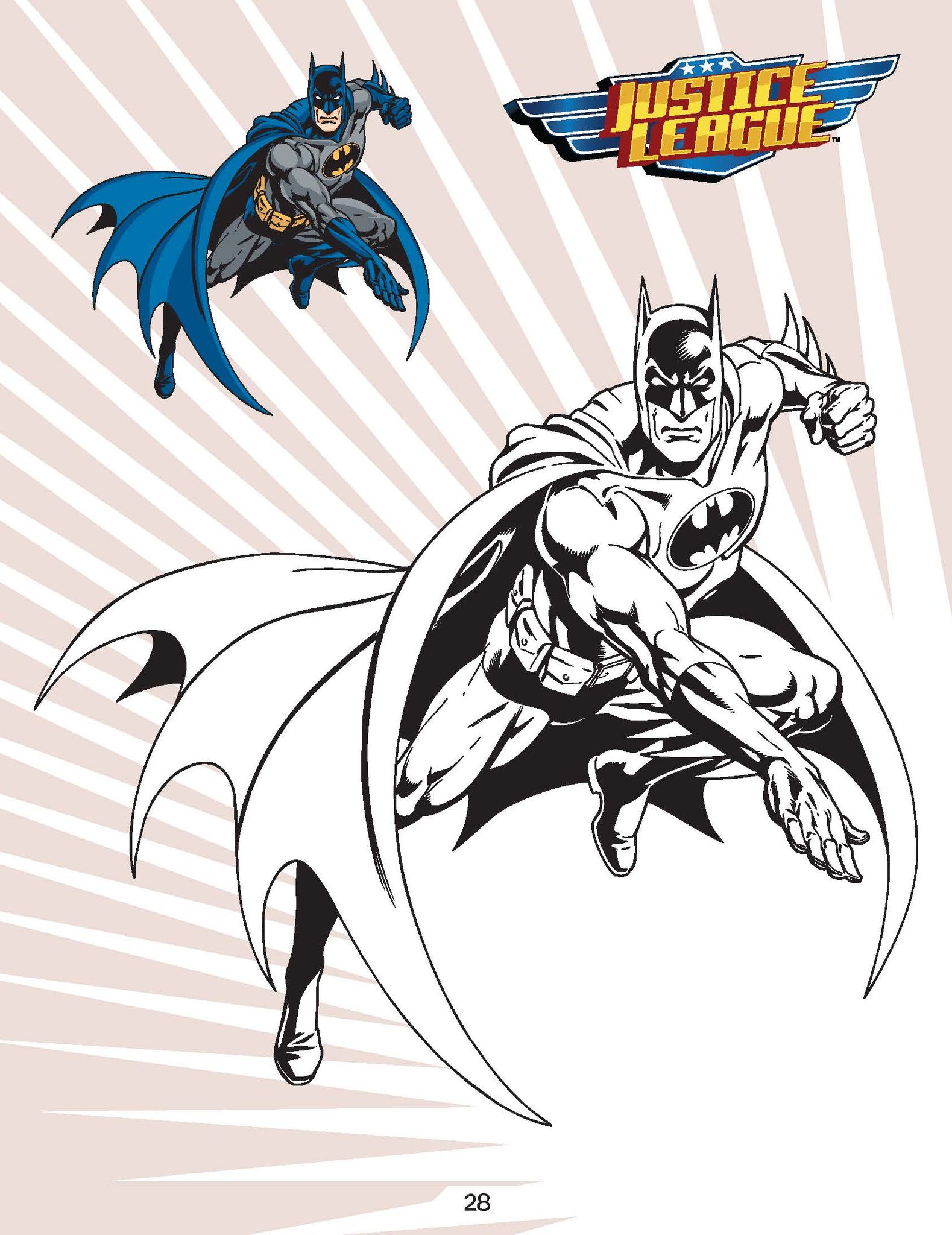 Justice League Copy Colouring Book