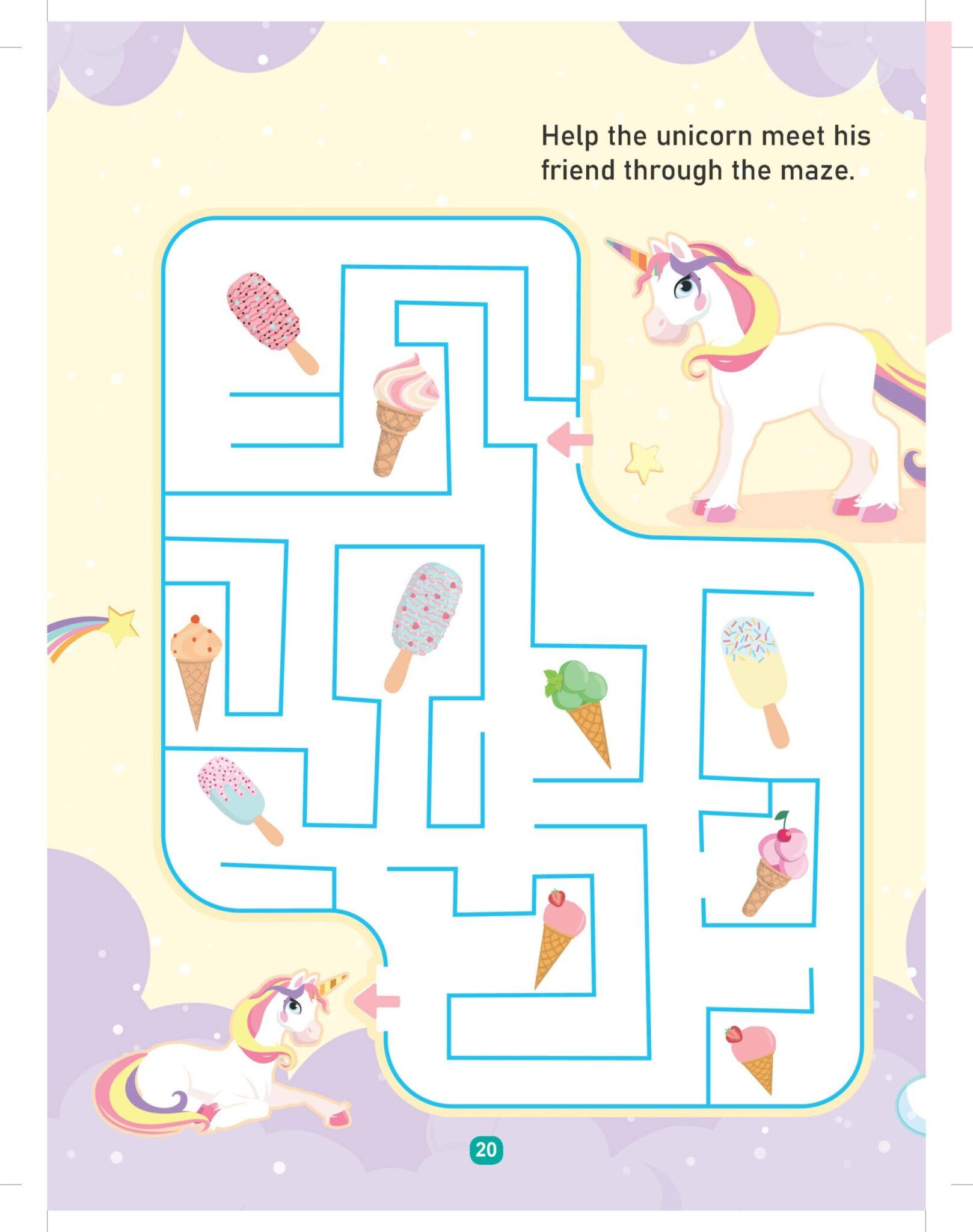 Dreamland Unicorn Activity and Colouring Book