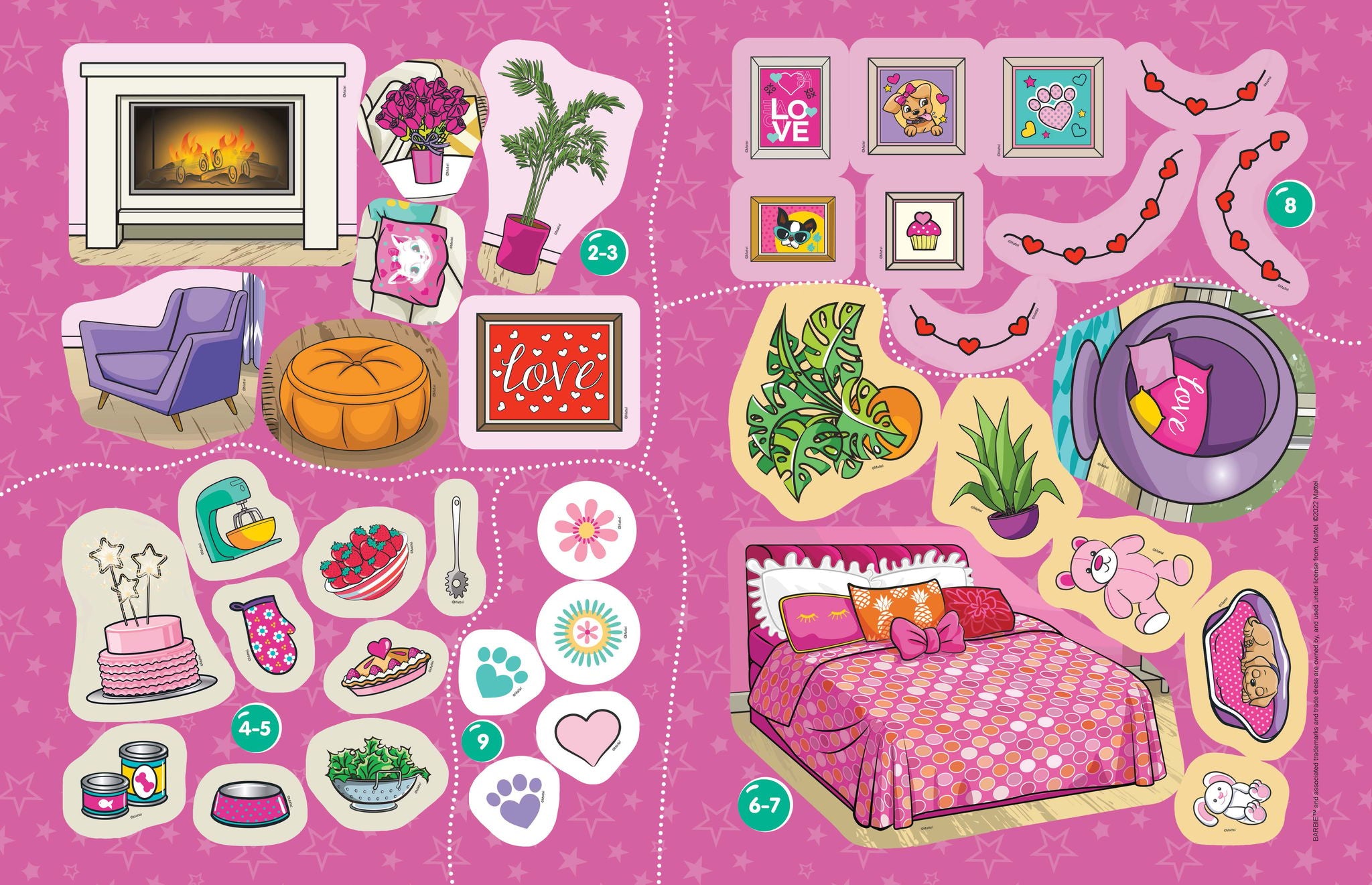 Barbie Dreamhouse Adventures Dream House Decorate with Stickers
