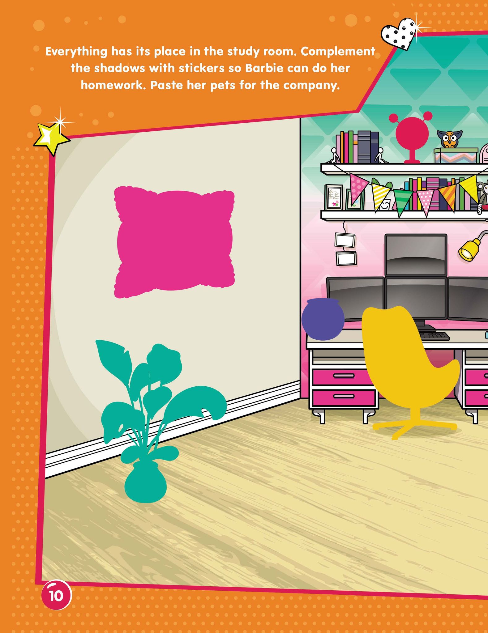 Barbie Dreamhouse Adventures Dream House Decorate with Stickers