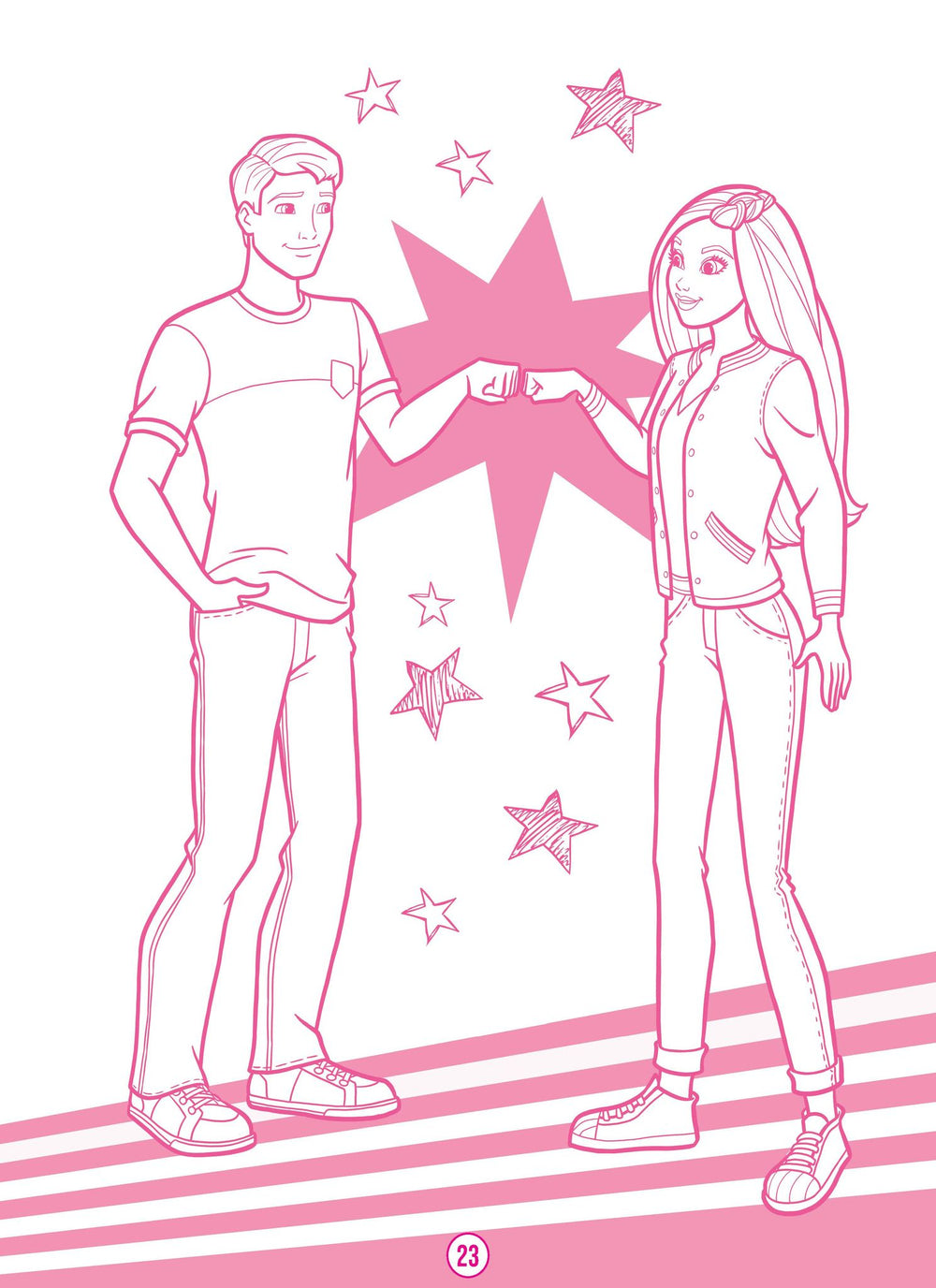 Barbie Dreamhouse Adventures - Mega Colouring Book