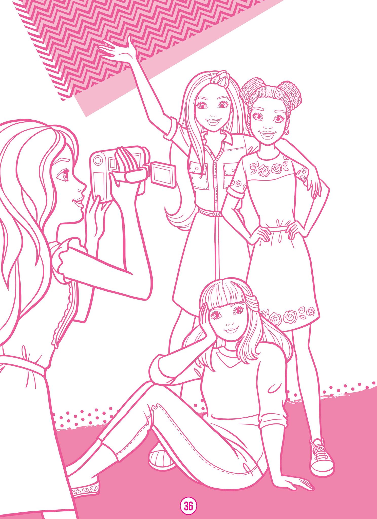Barbie Dreamhouse Adventures - Mega Colouring Book