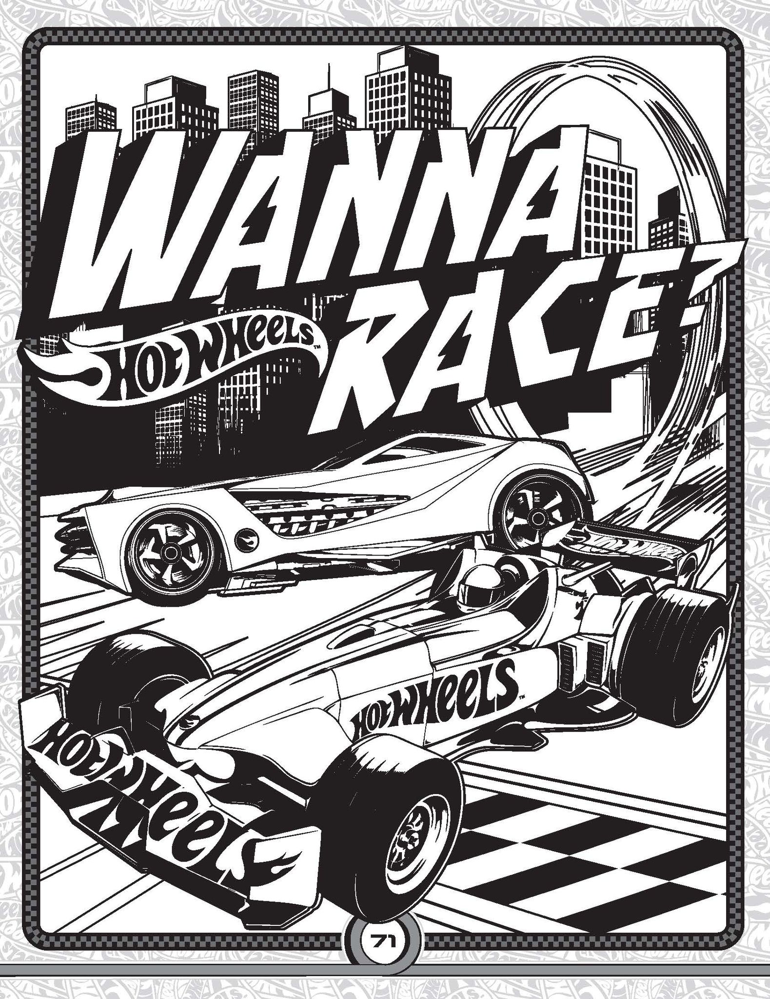 Hot Wheels Bumper Colouring & Puzzle Book