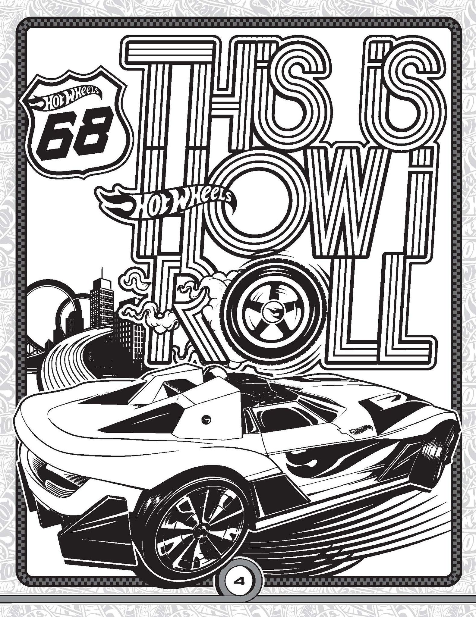 Hot Wheels Bumper Colouring & Puzzle Book