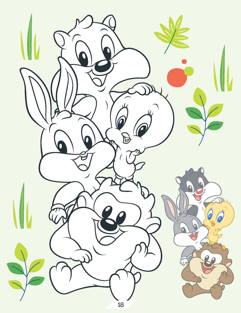 Looney Tunes Copy Colouring Book