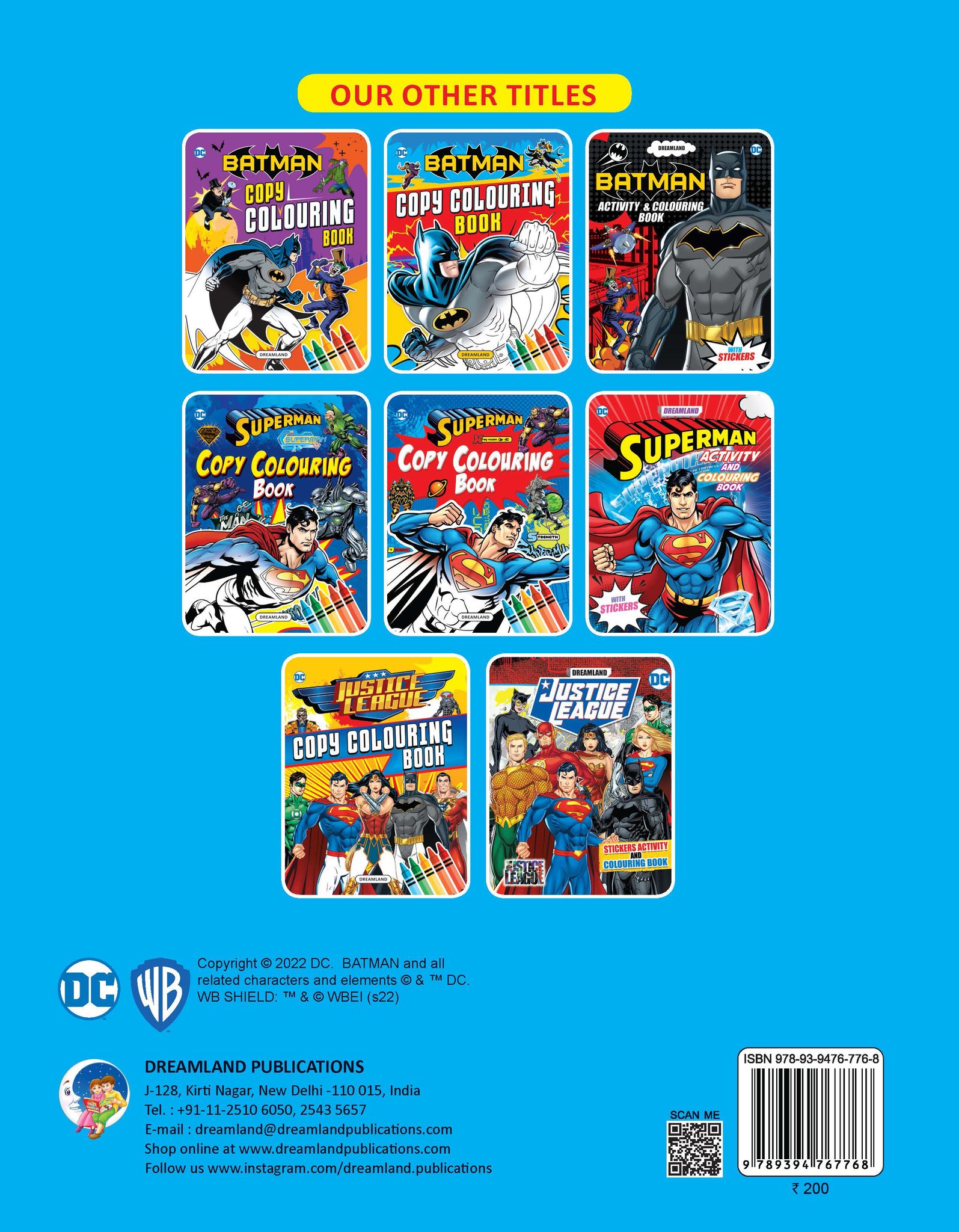 Batman Copy Colouring Book
