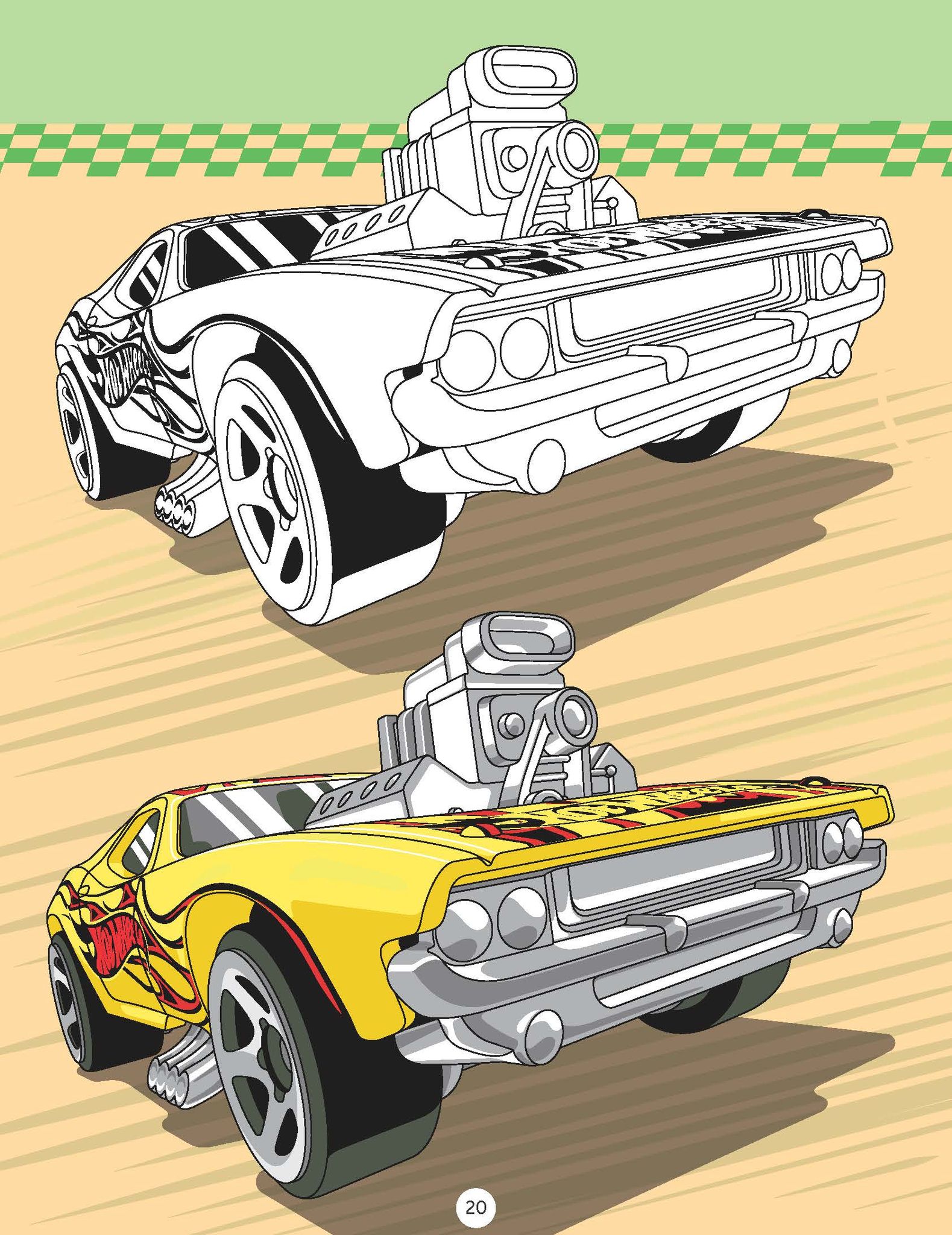 Hot Wheels Copy Colouring Book