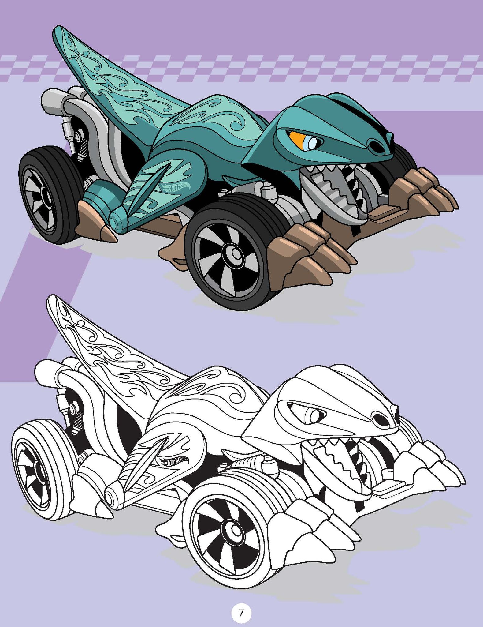 Hot Wheels Copy Colouring Book