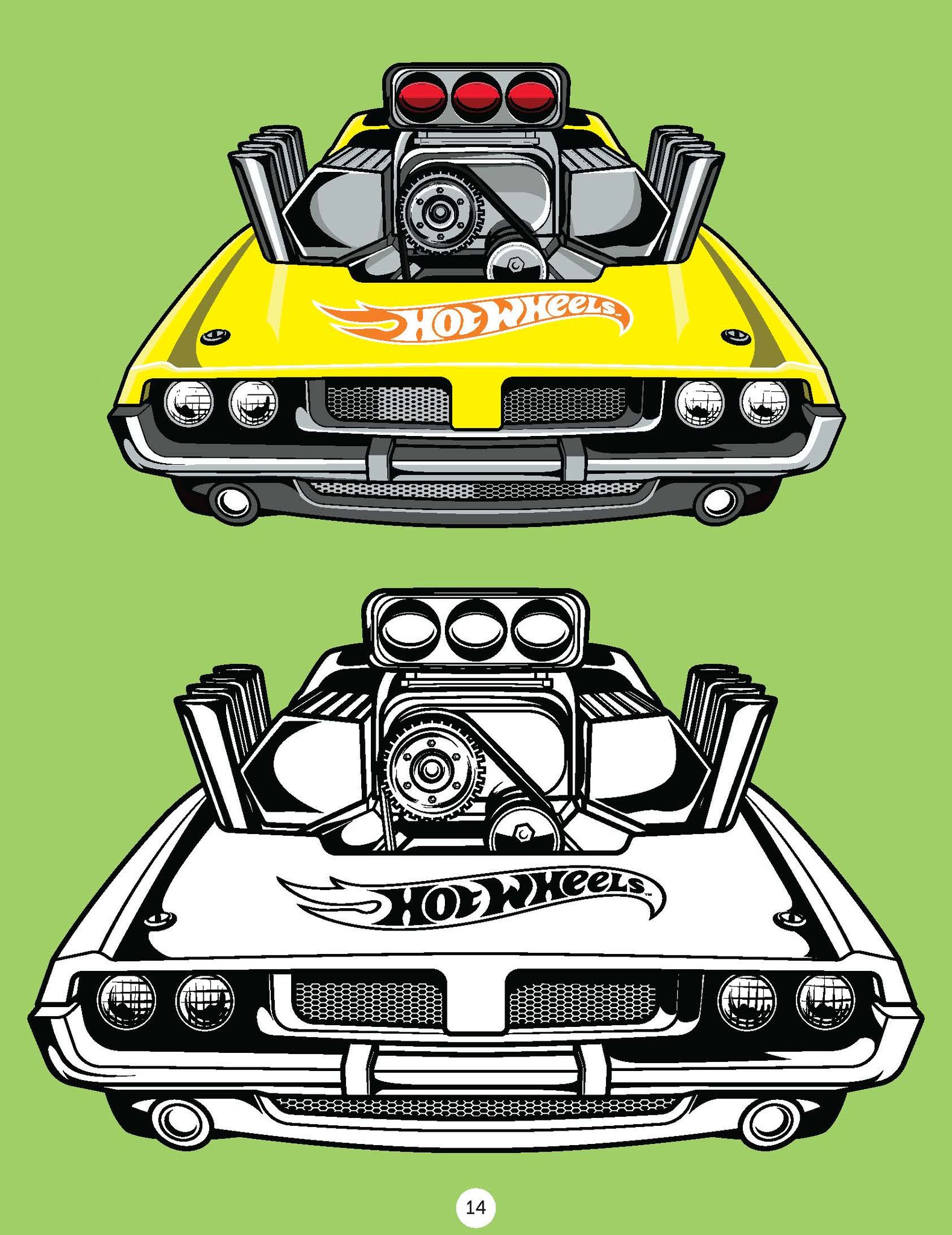 Hot Wheels Copy Colouring Book