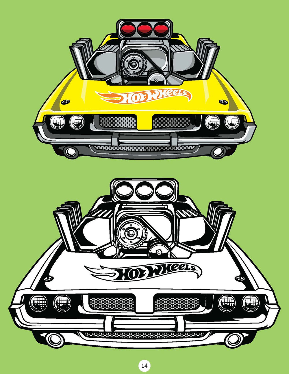 Hot Wheels Copy Colouring Book